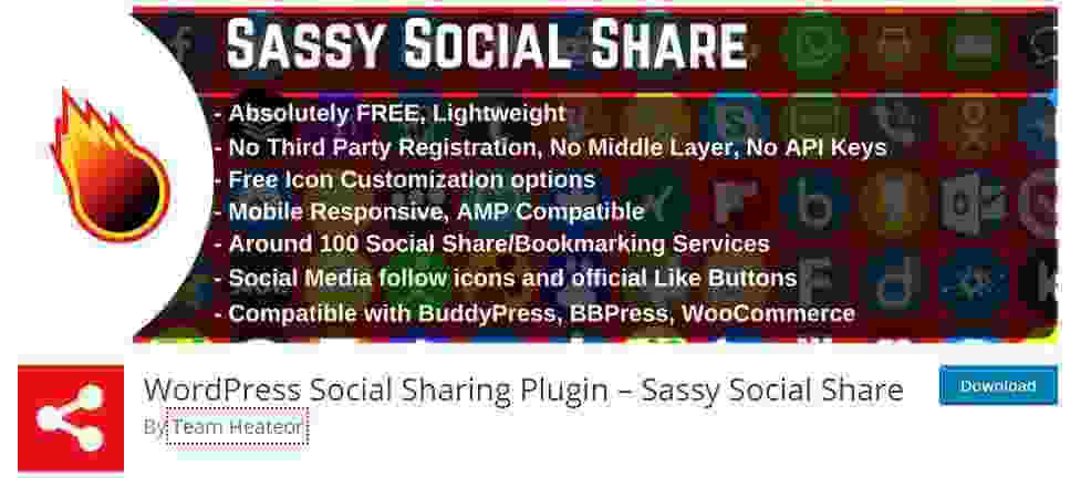 Best Free Social Share Plugin For WordPress